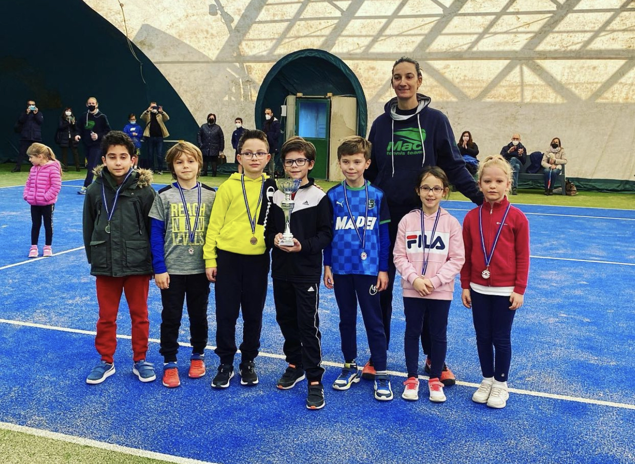 Al Tennis Lograto RaftJunior RACCHETTA GIALLA divertimento assicurato