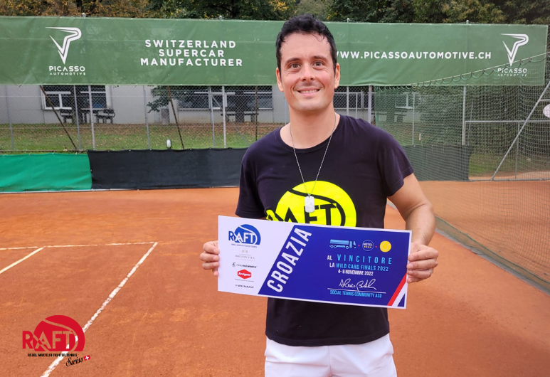 E' Christian Sbardella A CONQUISTARE LA PRIMA WILD CARD PER UMAG 2022
