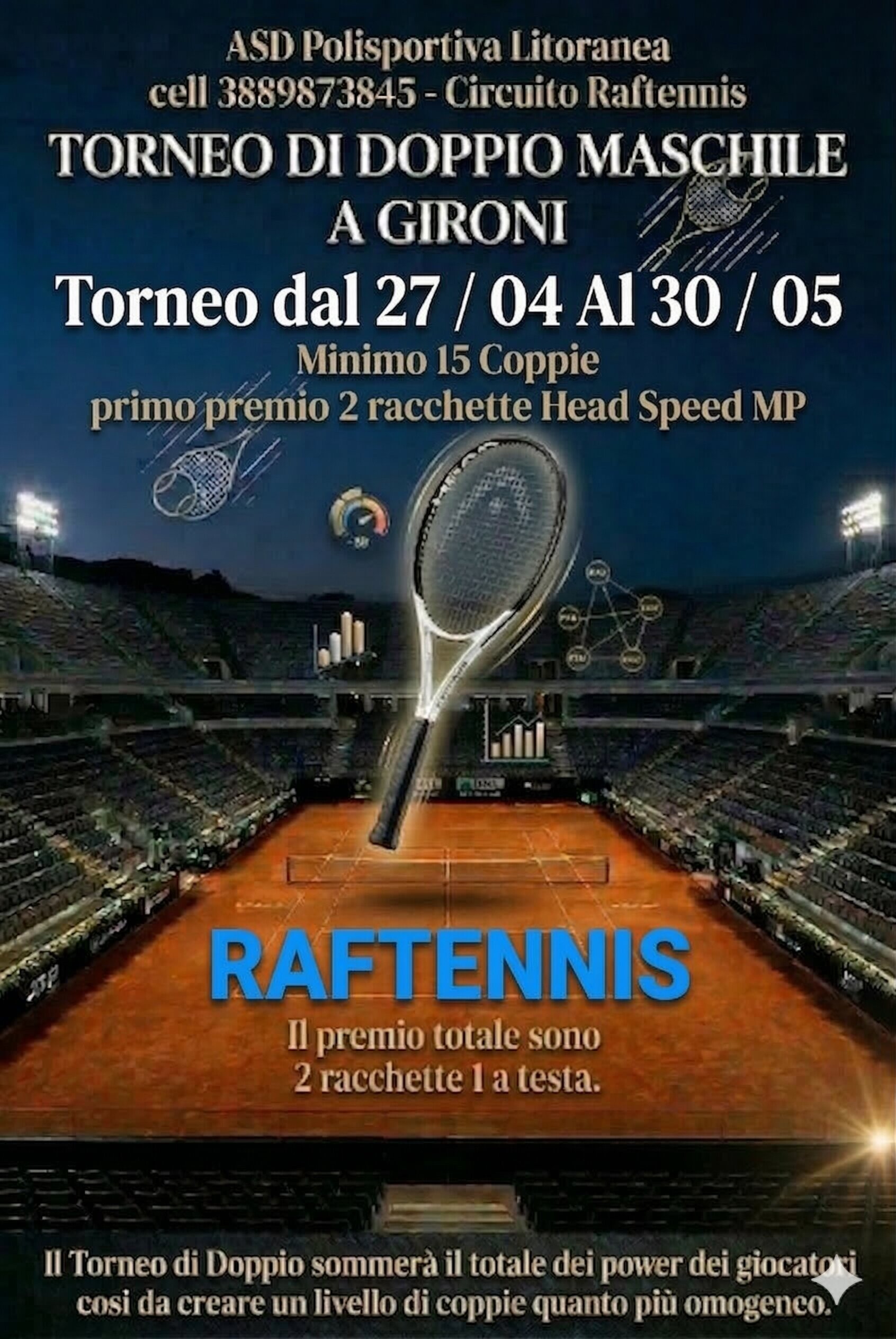 ASD Tennis club Litoranea rilancia la formula del Doppio con un Grande Evento