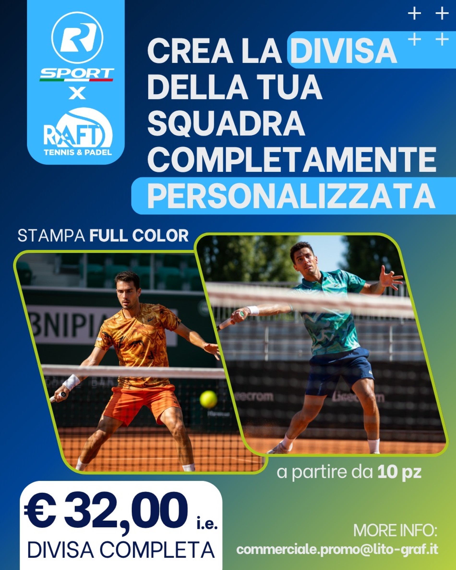 DA OGGI LA DIVISA DEL TUO TEAM SARÀ UNICA!