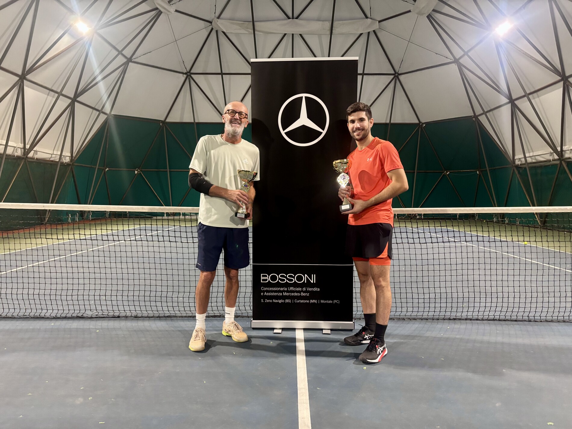 MEGASLAM USOPEN BOSSONI-MERCEDES: BONOMETTI COCCARDATO IRON SU GUERRINI!